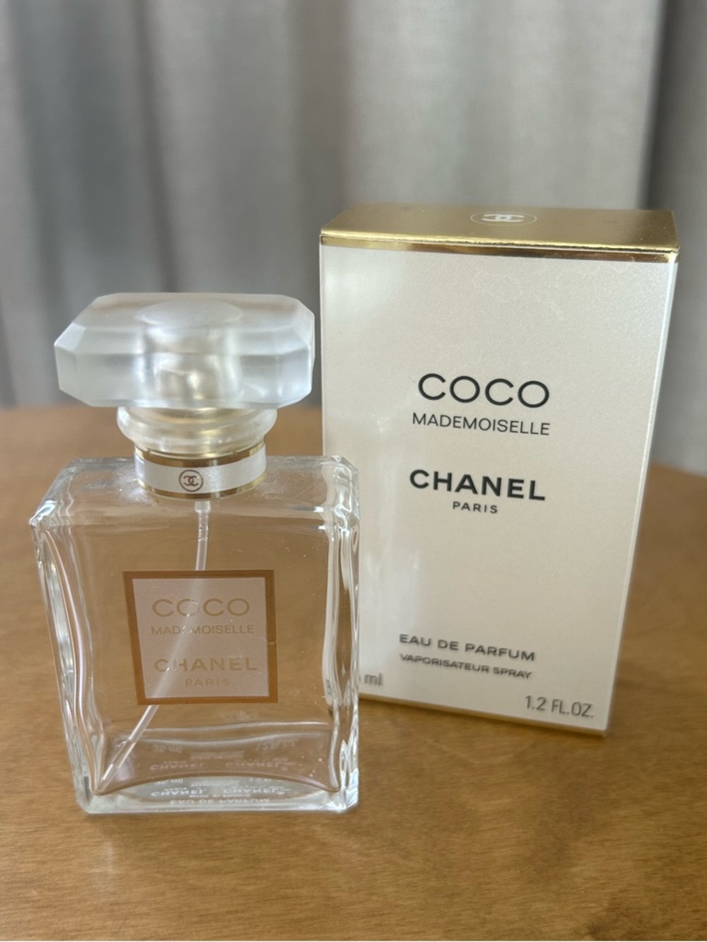 COCO Mademoiselle Chanel Paris EMPTY Eau De Parfum Glass Bottle w/ Box